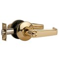 Schlage Grade 2 Tubular Lock, Storeroom Function, Key in Lever Cylinder, Saturn Lever, Bright Brass Finish,  S80PD SAT 605